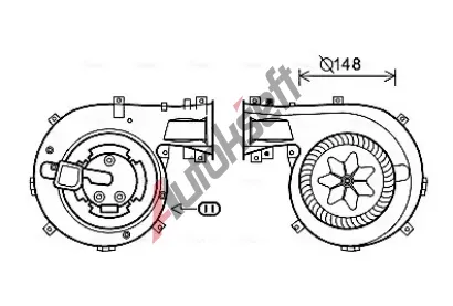 AVA QUALITY COOLING Vnitn ventiltor AVA OL8618, OL8618