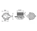 Vnitn ventiltor AVA QUALITY COOLING ‐ AVA OL8624