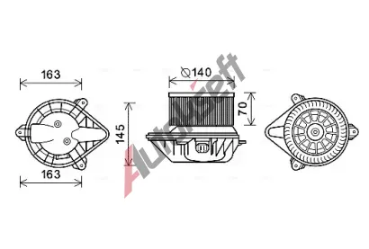 AVA QUALITY COOLING Vnitn ventiltor AVA OL8624, OL8624