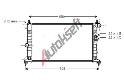 AVA QUALITY COOLING Chladi vody AVA OLA2244, OLA2244