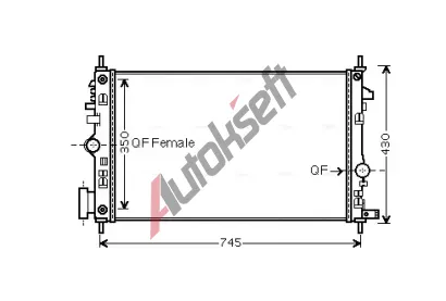 AVA QUALITY COOLING Chladič vody AVA OLA2473, OLA2473  AVA QUALITY COOLING Chladič vody AVA OLA2473, OLA2473