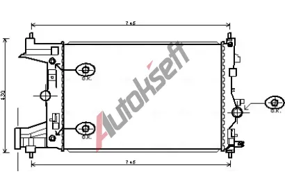 AVA QUALITY COOLING Chladič vody AVA OLA2545, OLA2545  AVA QUALITY COOLING Chladič vody AVA OLA2545, OLA2545