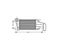 Chladi vzduchu intercooler AVA QUALITY COOLING ‐ AVA OLA4417