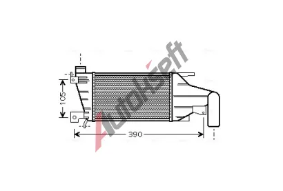 AVA QUALITY COOLING Chladi vzduchu intercooler AVA OLA4417, OLA4417