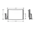 Kondenztor klimatizace AVA QUALITY COOLING ‐ AVA OLA5241