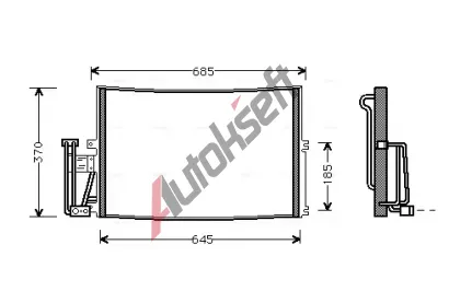 AVA QUALITY COOLING Kondenztor klimatizace AVA OLA5241, OLA5241