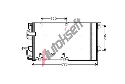 AVA QUALITY COOLING Kondenztor klimatizace AVA OLA5326D, OLA5326D