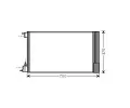 Kondenztor klimatizace AVA QUALITY COOLING ‐ AVA OLA5478D