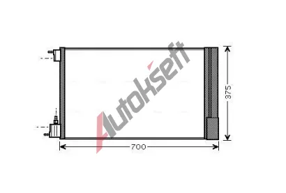 AVA QUALITY COOLING Kondenztor klimatizace AVA OLA5478D, OLA5478D
