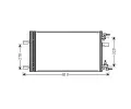 Kondenztor klimatizace AVA QUALITY COOLING ‐ AVA OLA5499D