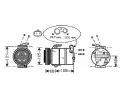 Kompresor klimatizace AVA QUALITY COOLING ‐ AVA OLAK138