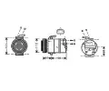 Kompresor klimatizace AVA QUALITY COOLING ‐ AVA OLAK317