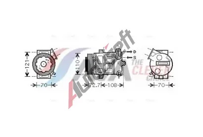 AVA QUALITY COOLING Kompresor klimatizace ** CLEVER FIT ** AVA OLAK419, OLAK419 AVA QUALITY COOLING Kompresor klimatizace ** CLEVER FIT ** AVA OLAK419, OLAK419