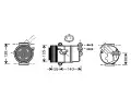 Kompresor klimatizace AVA QUALITY COOLING ‐ AVA OLAK428