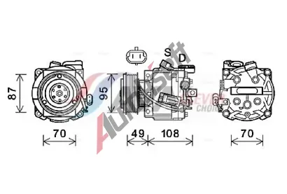 AVA QUALITY COOLING Kompresor klimatizace ** CLEVER FIT ** AVA OLAK668, OLAK668