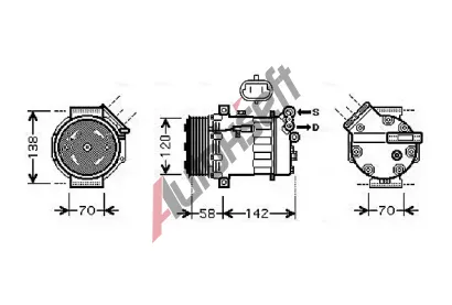AVA Clever Choice Kompresor klimatizace AVA OLK448, OLK448 AVA Clever Choice Kompresor klimatizace AVA OLK448, OLK448