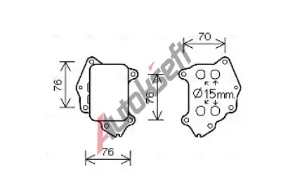 AVA QUALITY COOLING Chladi oleje AVA PE3396, PE3396