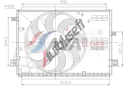 AVA QUALITY COOLING V�tr�k chlazen� motoru AVA PE7441, PE7441