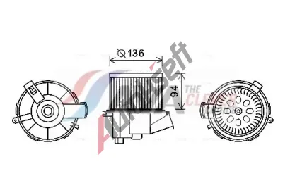 AVA QUALITY COOLING Vnitn ventiltor AVA PE8387, PE8387