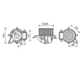 Vnitn ventiltor AVA QUALITY COOLING ‐ AVA PE8390
