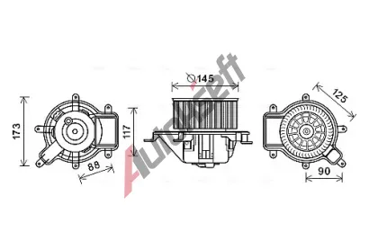 AVA QUALITY COOLING Vnitn ventiltor AVA PE8390, PE8390