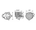 Vnitn ventiltor AVA QUALITY COOLING ‐ AVA PE8395