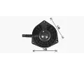 Vnitn ventiltor AVA QUALITY COOLING ‐ AVA PE8428
