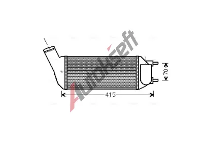 AVA QUALITY COOLING Chladi vzduchu intercooler AVA PEA4341, PEA4341