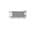 Chladi vzduchu intercooler AVA QUALITY COOLING ‐ AVA PEA4343