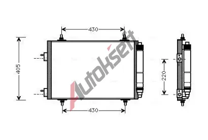 AVA QUALITY COOLING Kondenztor klimatizace AVA PEA5209D, PEA5209D