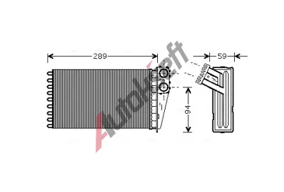 AVA QUALITY COOLING Vmnk tepla vnitnho vytpn AVA PEA6227, PEA6227