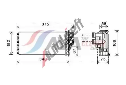 AVA QUALITY COOLING Výměník tepla vnitřního vytápění AVA PEA6359, PEA6359 AVA QUALITY COOLING Výměník tepla vnitřního vytápění AVA PEA6359, PEA6359