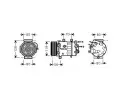 Kompresor klimatizace AVA QUALITY COOLING ‐ AVA PEAK322