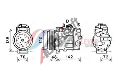 AVA QUALITY COOLING Kompresor klimatizace ** CLEVER FIT ** AVA PRAK064, PRAK064 AVA QUALITY COOLING Kompresor klimatizace ** CLEVER FIT ** AVA PRAK064, PRAK064