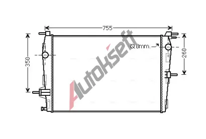 AVA QUALITY COOLING Chladi vody AVA RT2458, RT2458