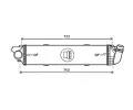 Chladi vzduchu intercooler AVA QUALITY COOLING ‐ AVA RT4622