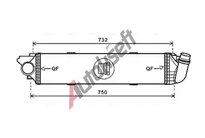 AVA QUALITY COOLING Chladi vzduchu intercooler AVA RT4622, RT4622