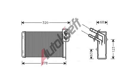 AVA QUALITY COOLING Výměník tepla - vnitřní vytápění AVA RT6048, RT6048 AVA QUALITY COOLING Výměník tepla - vnitřní vytápění AVA RT6048, RT6048
