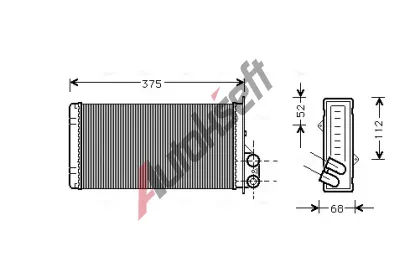 AVA QUALITY COOLING Výměník tepla - vnitřní vytápění AVA RT6226, RT6226  AVA QUALITY COOLING Výměník tepla - vnitřní vytápění AVA RT6226, RT6226