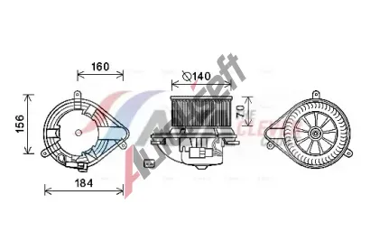 AVA QUALITY COOLING Vnitn ventiltor AVA RT8572, RT8572