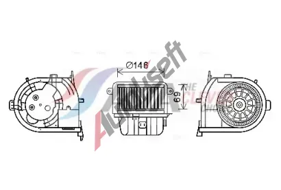 AVA QUALITY COOLING Vnit�n� ventil�tor AVA RT8591, RT8591