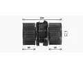 Vnitn ventiltor AVA QUALITY COOLING ‐ AVA RT8666