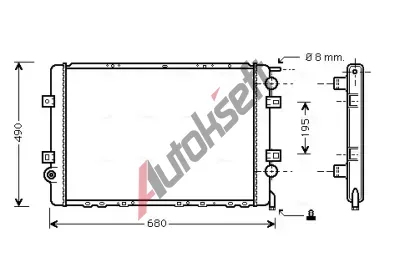 AVA QUALITY COOLING Chladi vody AVA RTA2264, RTA2264