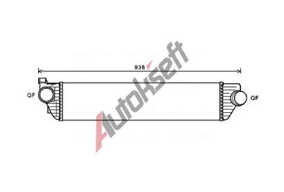 AVA QUALITY COOLING Chladi vzduchu intercooler AVA RTA4498, RTA4498