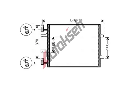 AVA QUALITY COOLING Kondenztor klimatizace AVA RTA5459, RTA5459