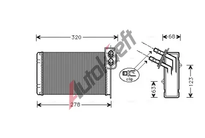 AVA Clever Choice V�m�n�k tepla vnit�n�ho vyt�p�n� AVA RTA6099, RTA6099
