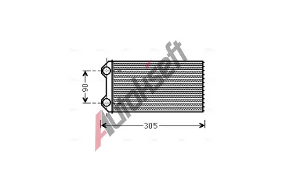 AVA QUALITY COOLING Výměník tepla vnitřního vytápění AVA RTA6439, RTA6439  AVA QUALITY COOLING Výměník tepla vnitřního vytápění AVA RTA6439, RTA6439