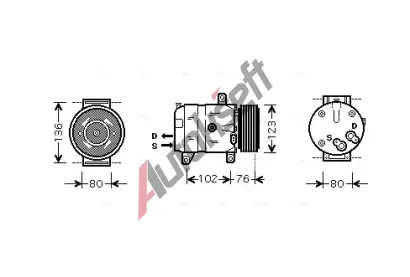 AVA QUALITY COOLING Kompresor klimatizace AVA RTAK069, RTAK069 AVA QUALITY COOLING Kompresor klimatizace AVA RTAK069, RTAK069