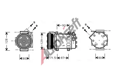 AVA QUALITY COOLING Kompresor klimatizace AVA RTAK281, RTAK281 AVA QUALITY COOLING Kompresor klimatizace AVA RTAK281, RTAK281