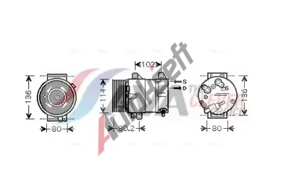 AVA QUALITY COOLING Kompresor klimatizace ** CLEVER FIT ** AVA RTAK381, RTAK381